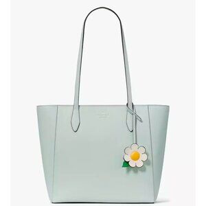 S Kate Spade Dana Tote Crystal Blue Saffiano KG581 Daisy Bag CharmNWT Purse $359